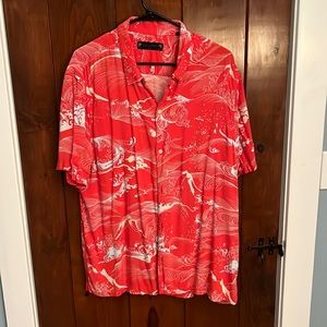 All Saint XLL Flood shirt chili_red